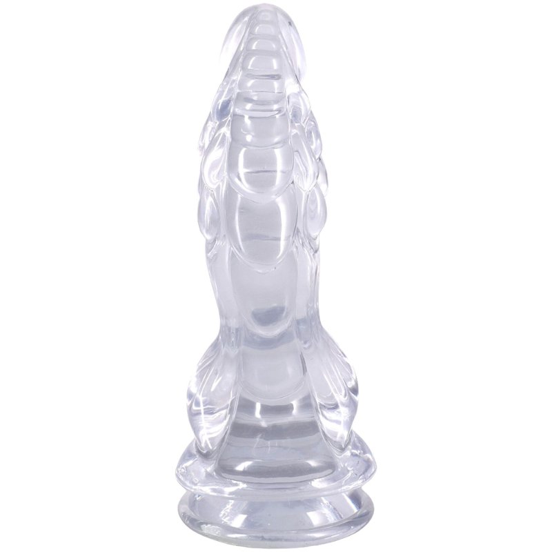 Фентезійний фалоімітатор Doc Johnson Crystal Jellies - Invader Dong 8.5 Inch - Clear
