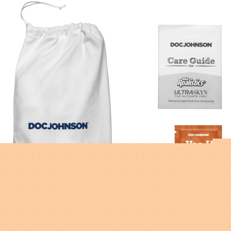 Фалоімітатор Doc Johnson The Realistic Cock ULTRASKYN - 12 Inch Hung with Balls Vanilla