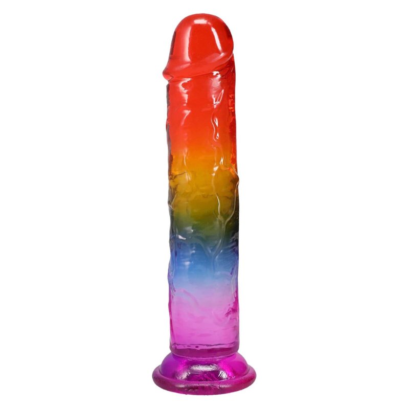 Фалоімітатор Doc Johnson Crystal Jellies - 8.5 Inch Сlassic Dong - Rainbow