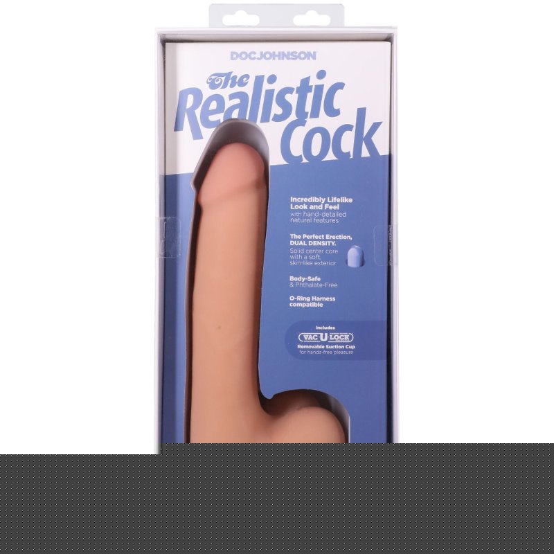 Фалоімітатор Doc Johnson The Realistic Cock ULTRASKYN - 9 Inch with Balls Vanilla