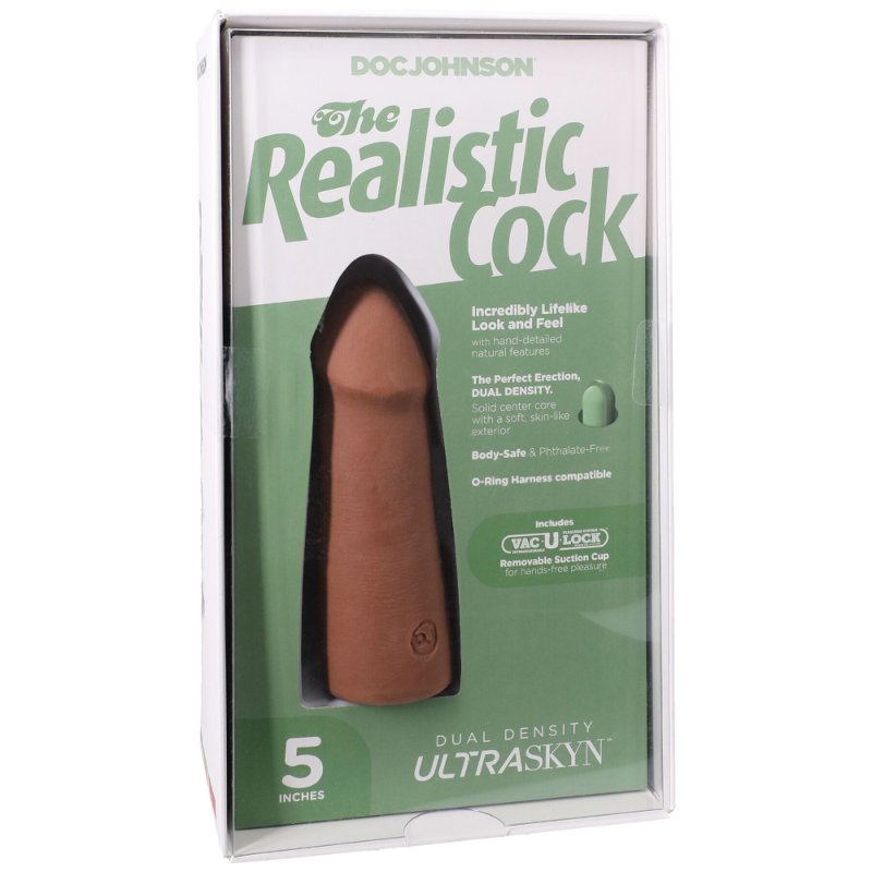 Фалоімітатор Doc Johnson The Realistic Cock ULTRASKYN - 5 Inch Caramel