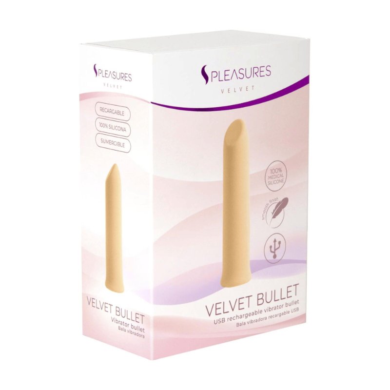 Віброкуля S Pleasures Velvet Bullet Peach