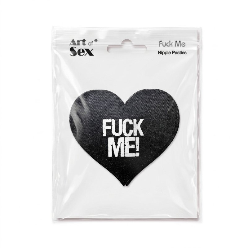 Пестис-сердечка Art of Sex - Fuck me, чорний