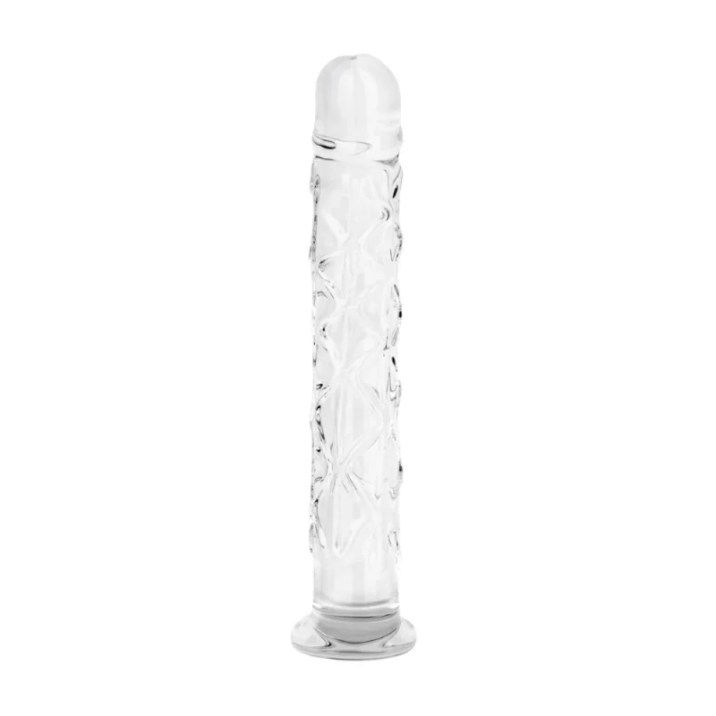 Скляний фалоімітатор Gildo Textured Glass Dildo No. 36
