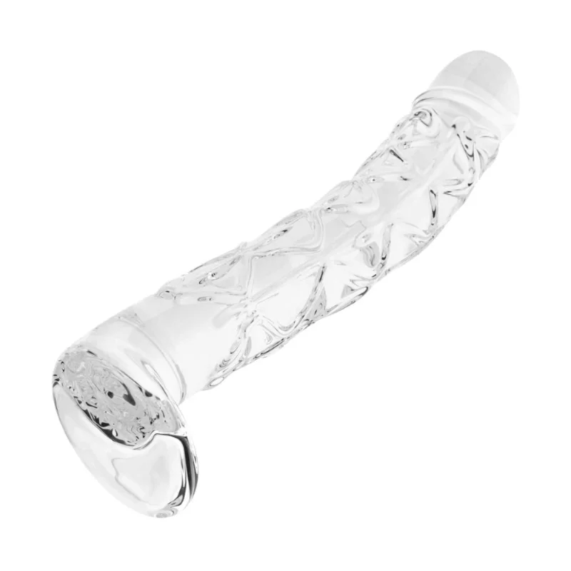 Скляний фалоімітатор Gildo Textured Glass Dildo No. 36