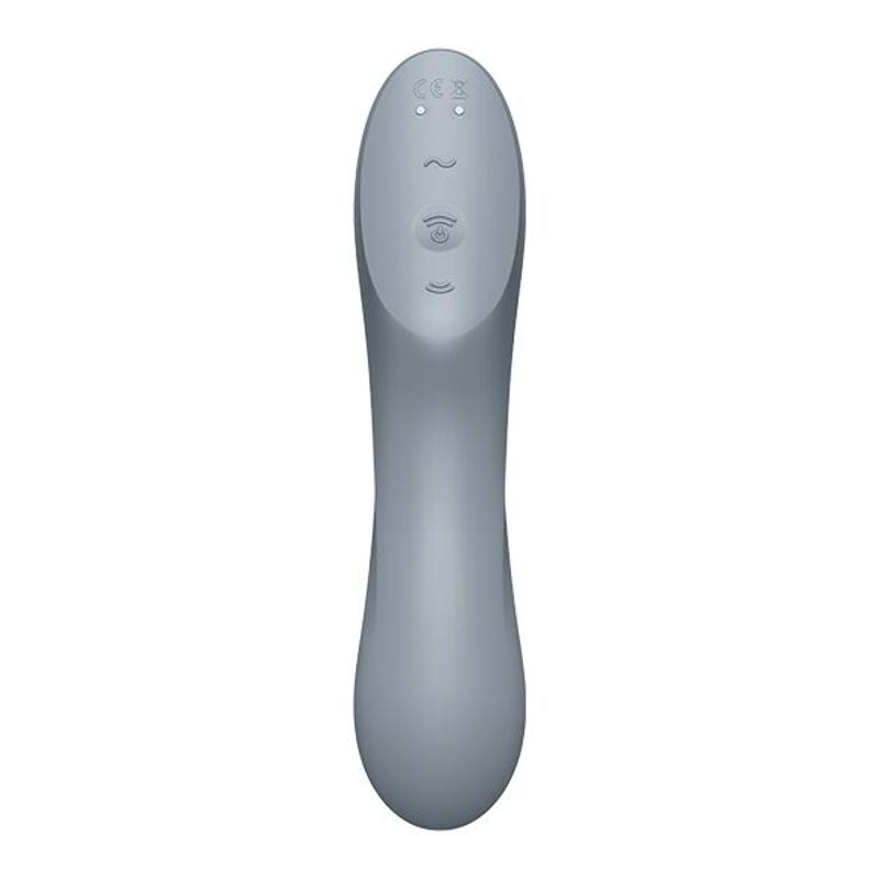 Вакуумний стимулятор з вібрацією Satisfyer Curvy Trinity 3 BlueGrey