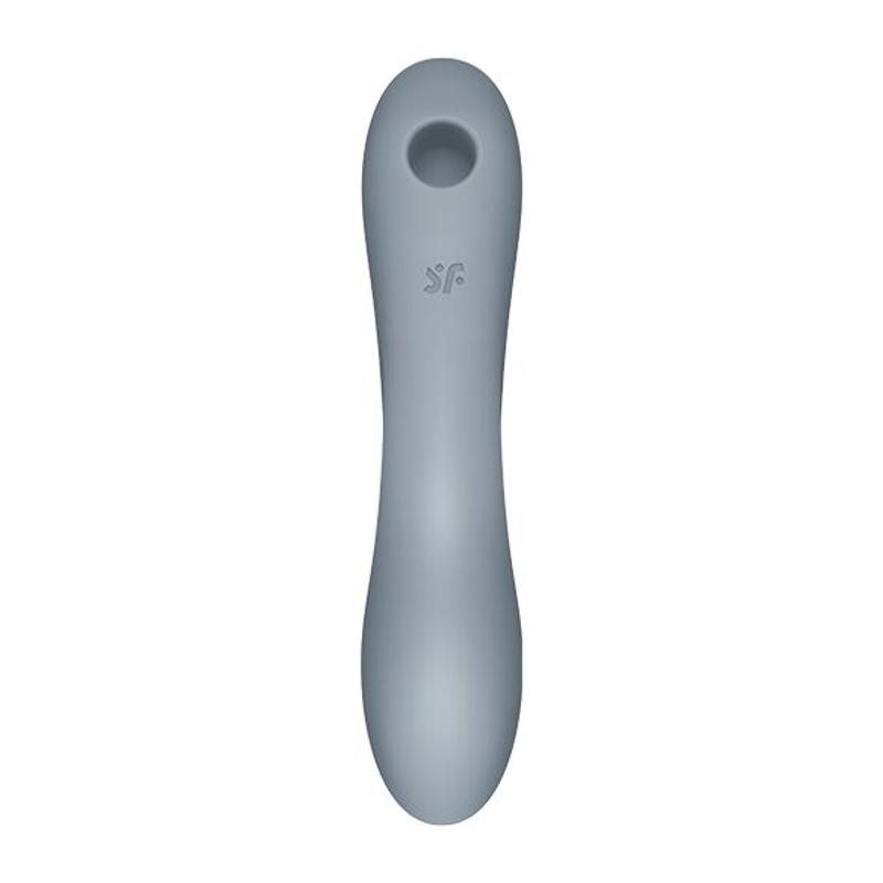 Вакуумний стимулятор з вібрацією Satisfyer Curvy Trinity 3 BlueGrey