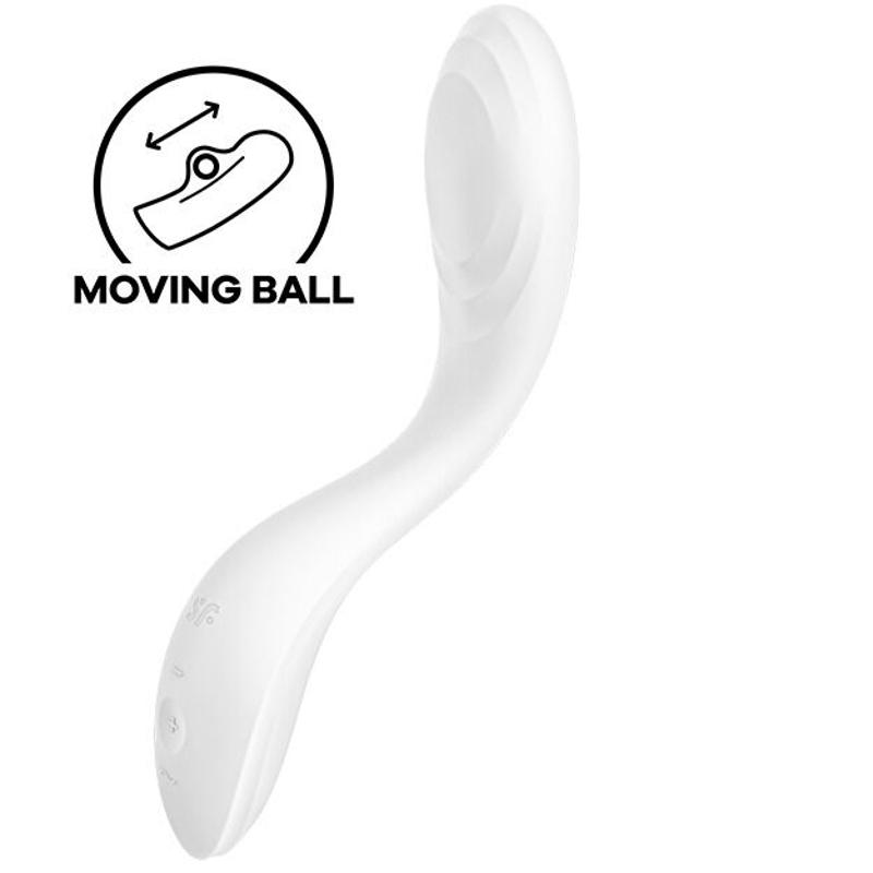 Вібратор із перлинною стимуляцією точки G Satisfyer Rrrolling Pleasure White - зображення 1