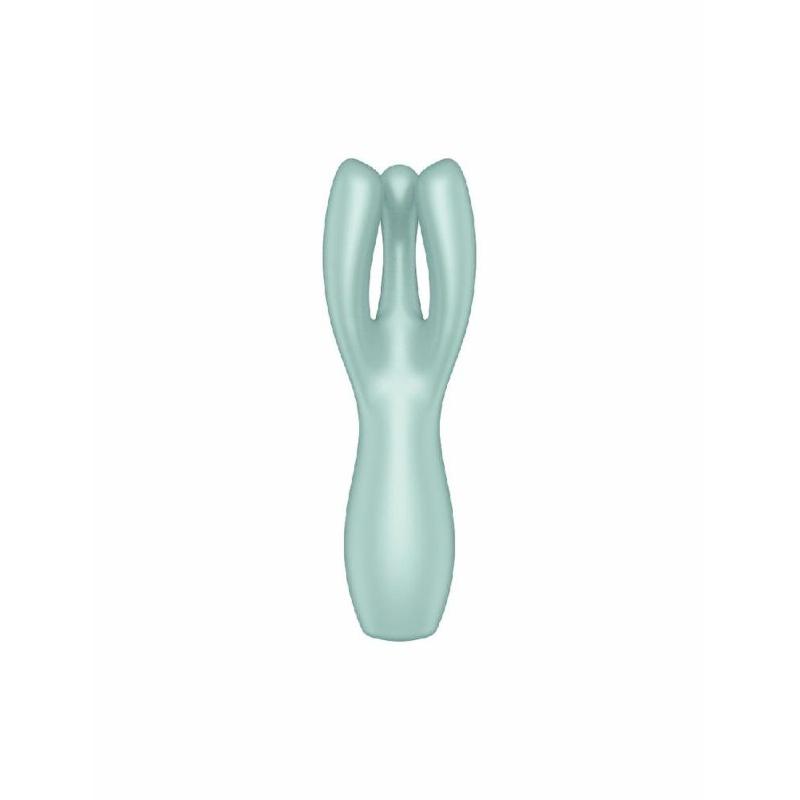 Кліторальний вібратор Satisfyer Threesome 3 Mint з трьома пальчиками