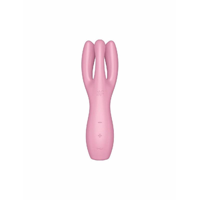 Кліторальний вібратор Satisfyer Threesome 3 Pink з трьома пальчиками