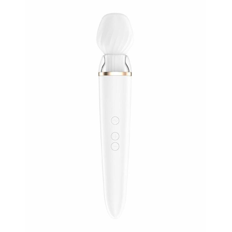 Смарт-вібромасажер зі змінною головкою Satisfyer Double Wand-er