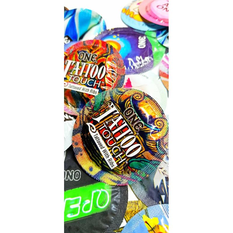 Презервативы ONE Tattoo  Touch (рельефный рисунок) (по1 шт)(упак. может отличаться цвет. и рисун.)