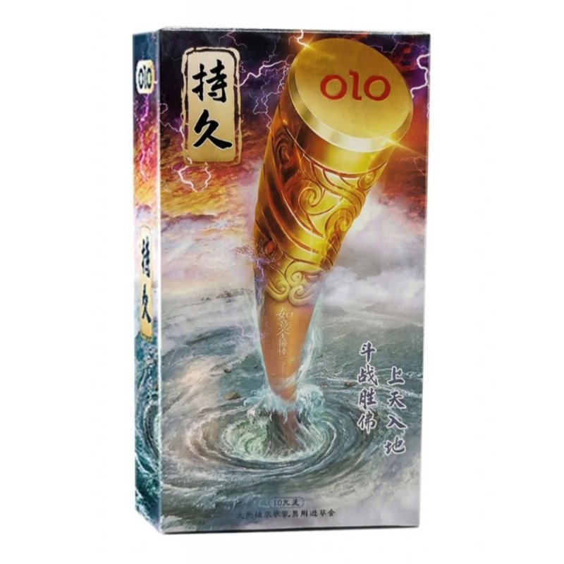 Презервативы Olo Thunder Spear, тонкие с пролонгирующим эффектом