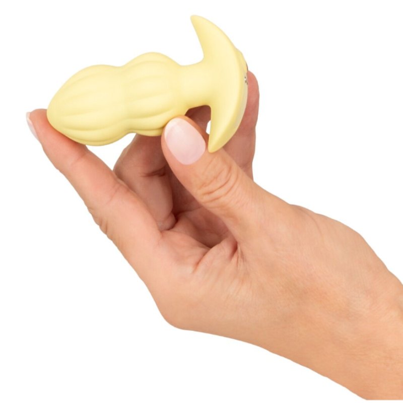 Анальная пробка с вибрацией Vibrating Mini Butt Plug Yellow