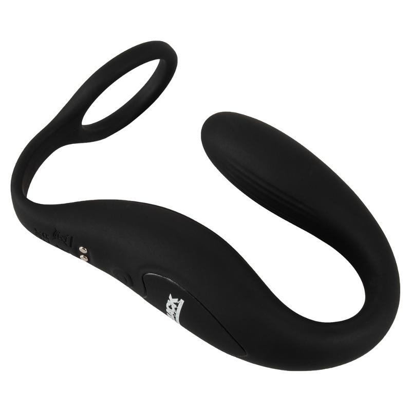 Вибратор простаты с эрекционным кольцом Cock ring with RC butt plug
