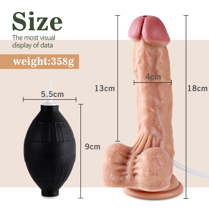 Фаллоимитатор с функцией семяизвержения “Dildo water-spray”