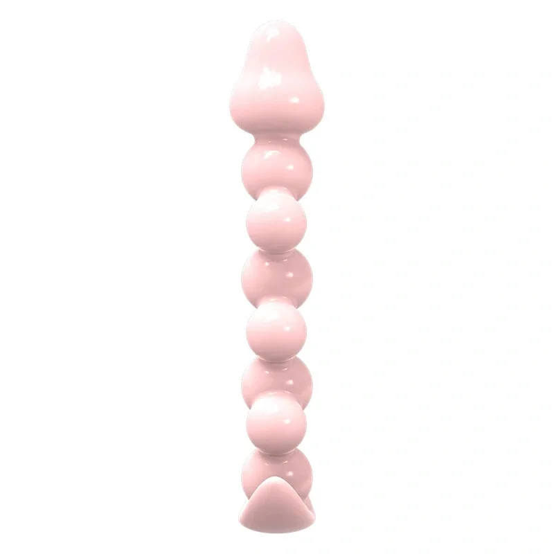 Анальная пробка MELEON Blossom Hue AP-02, гибкий шариковый плаг из TPE