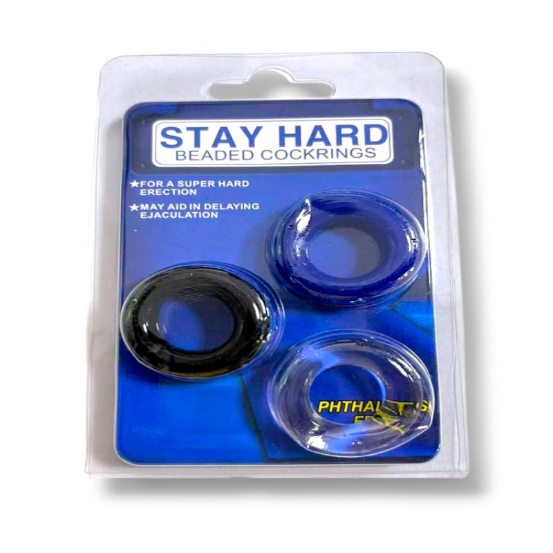 Набор 3 эрекционных кольца Stay Hard