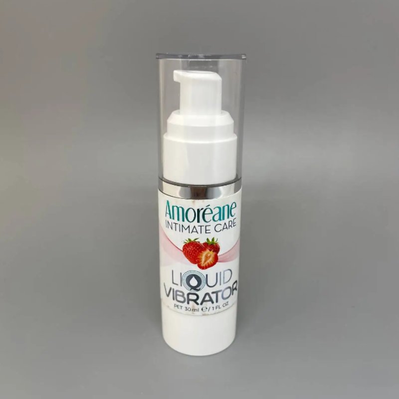 Стимулирующий лубрикант от Amoreane Med: Liquid vibrator - Strawberry ( жидкий вибратор ), 30 ml - зображення 1