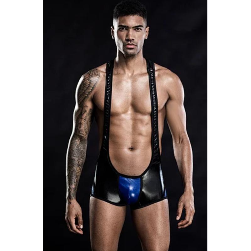 Эротическое мужское боди  Bodysuit Black S/L