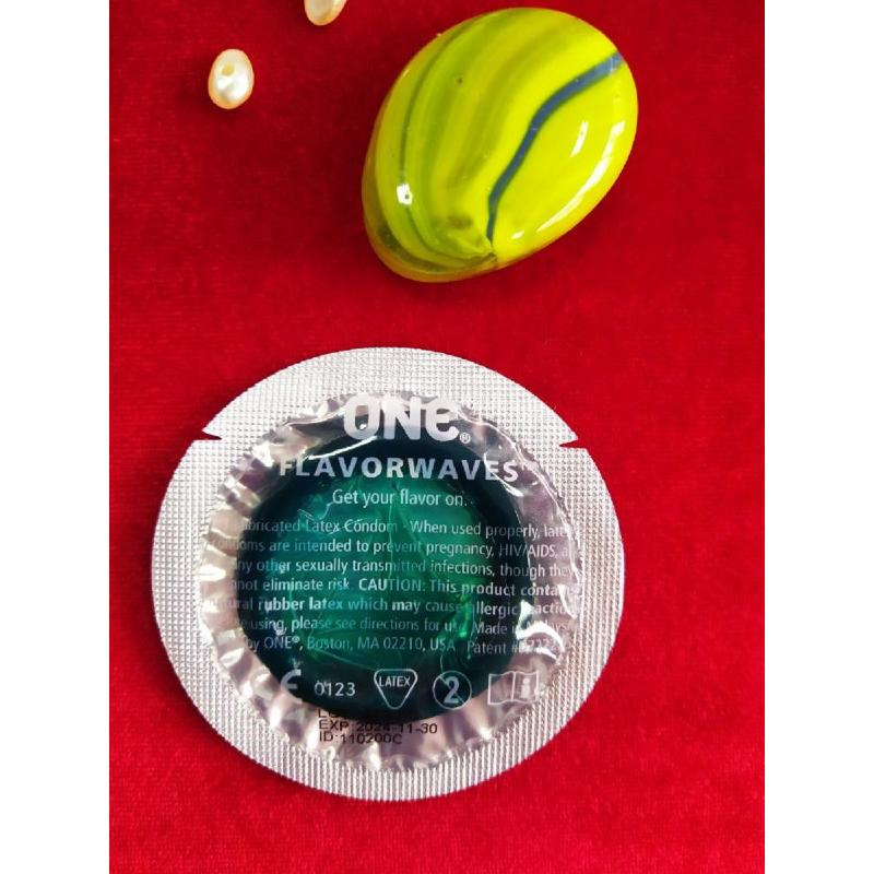 Презервативы ONE Mint Chocolate (ароматизированные)(по 1 шт)(упаковка может отличаться цветом и рису