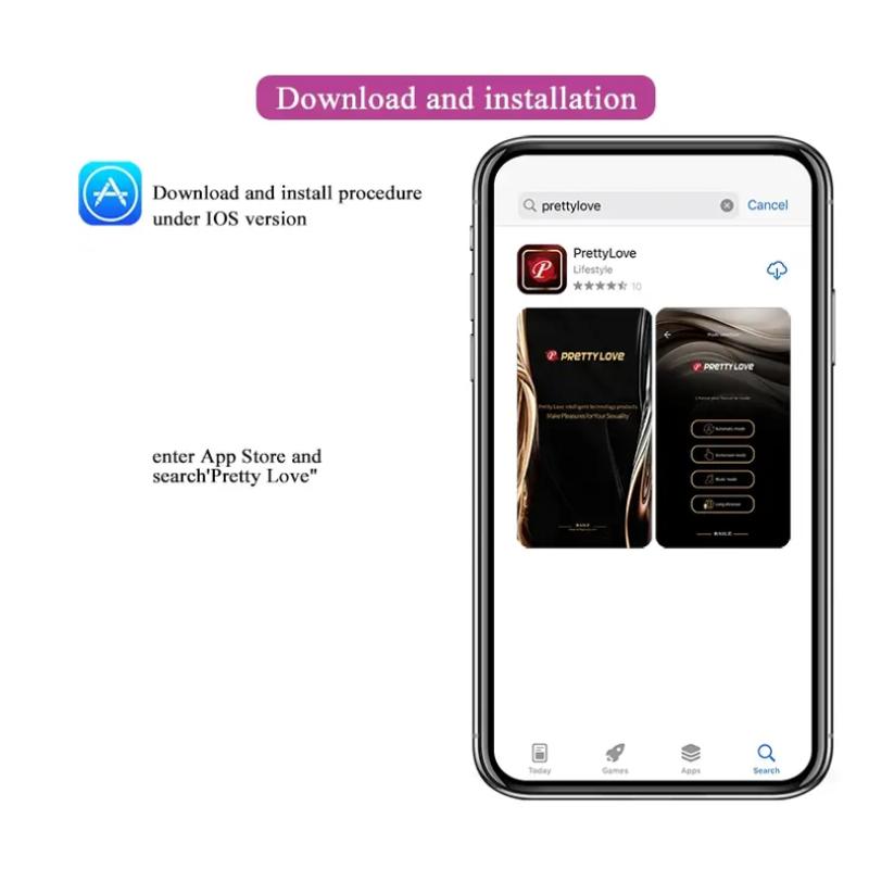 Виброяйцо управляемое смартфоном Pretty Love - Kirk Mobile APP remote control