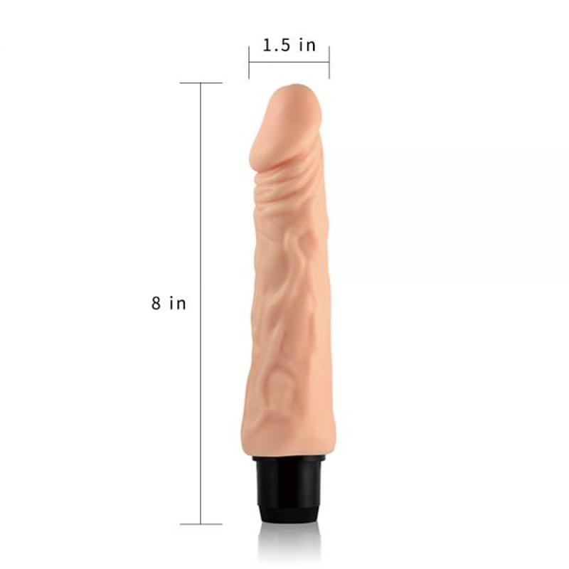Реалистичный вибратор 8'' Real feel, Flash