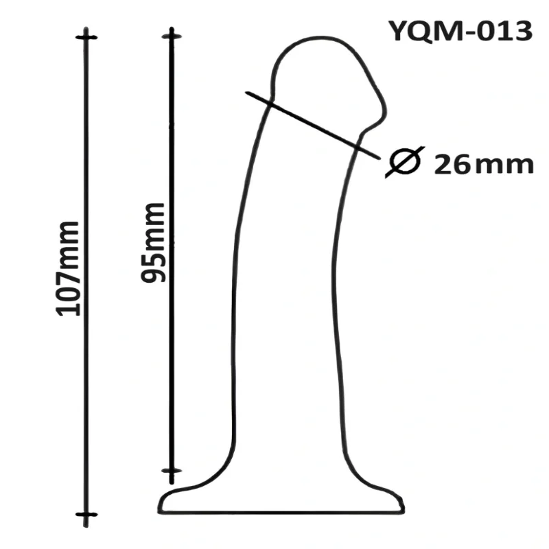 Фаллоимитатор OYO YQM-013 с присоской, реалистичный, водостойкий, телесный TPE