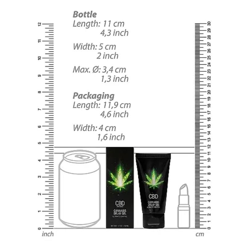 Крем пролонгирующий Shots - CBD Cannabis Delay Gel, 50 ml