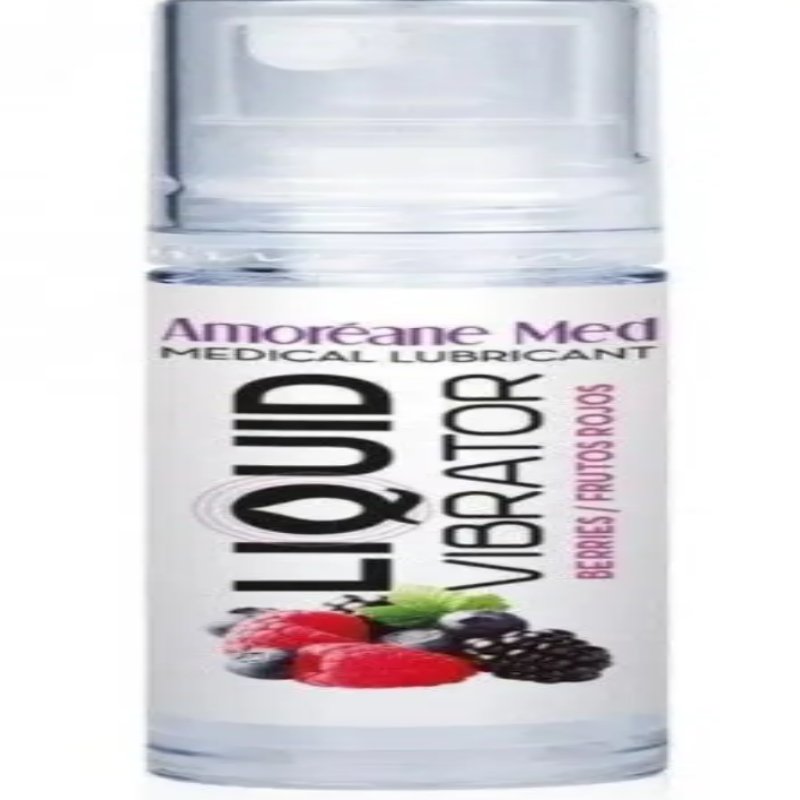 Стимулирующий лубрикант от Amoreane Med: Liquid vibrator - Berries ( жидкий вибратор ), 10 ml - зображення 1