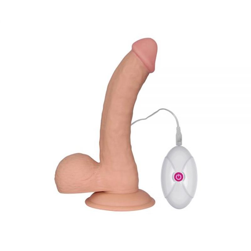 Реалистичный телесный вибратор  8.8" The Ultra Soft Dude