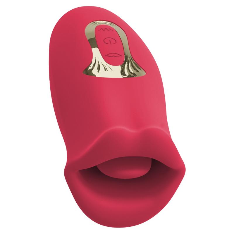 Вибратор Oral Fun с мягкими подвижными губками и виброязычком