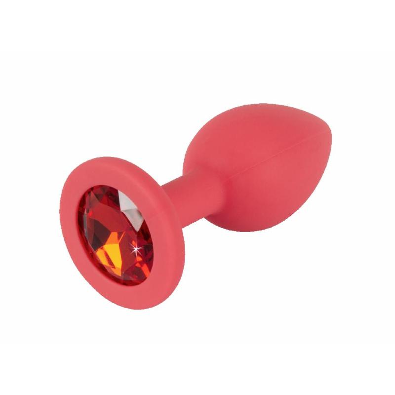 Анальная пробка - Colorful Joy Jewel Red Plug Small