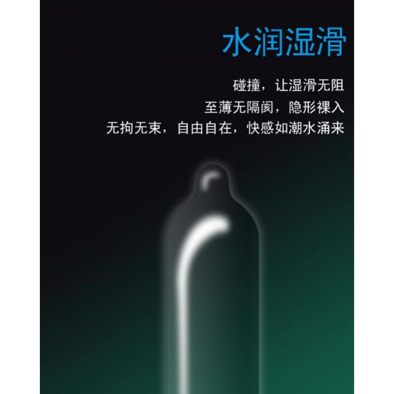 Ультратонкие презервативы со смазкой и гладкой текстурой  Muaisi Ultrathin Silver 0,03 мм (упаковка 12 шт)
