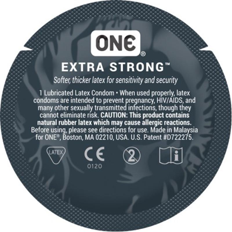 Презервативы ONE Extra Strong (прочные)(по 1 шт)(упаковка может отличаться цветом и рисунком)