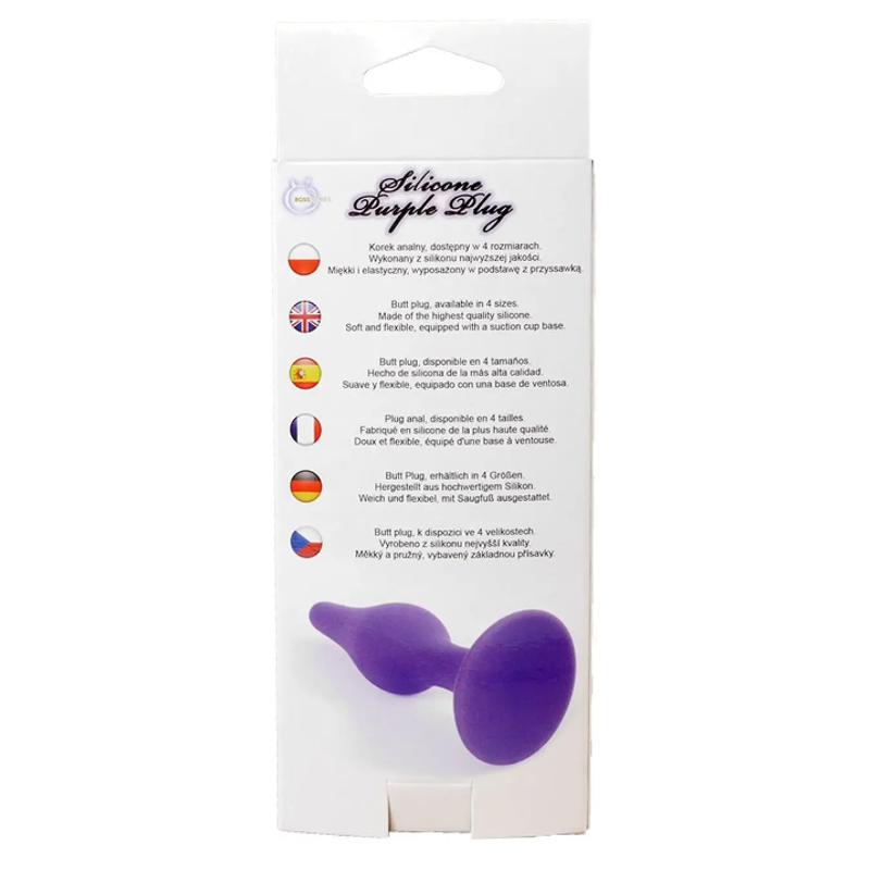 Анальный плаг Silicone Plug Purple - Small