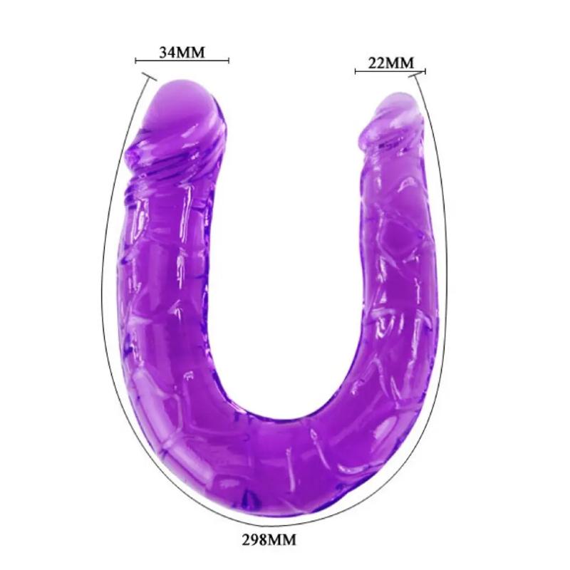 Двойной фаллоимитатор «Double dong» Purple