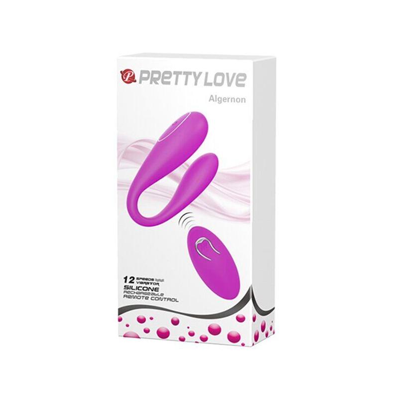 Вибратор для двоих "PRETTY LOVE ALGERNON", 12 режимов вибрации
