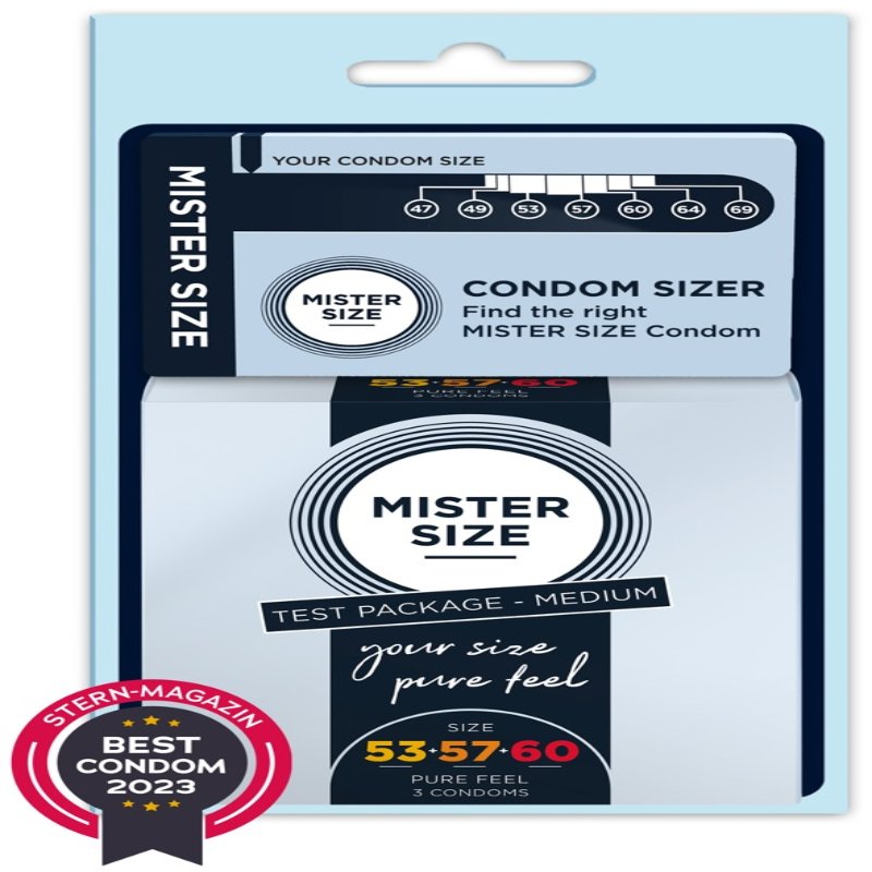 Презервативы Mister Size Test Package Medium-3 разных размера 53 мм - 57 мм - 60 мм - зображення 1