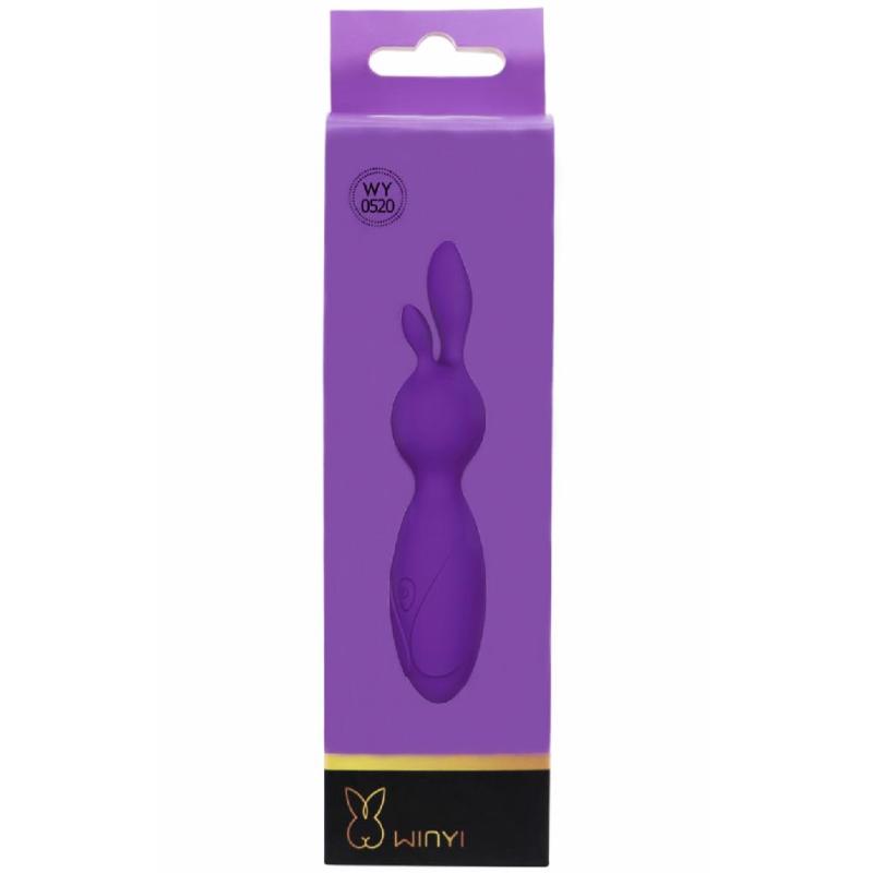 Вибратор Purple bunny 10 режимов вибрации цвет фиолетовый