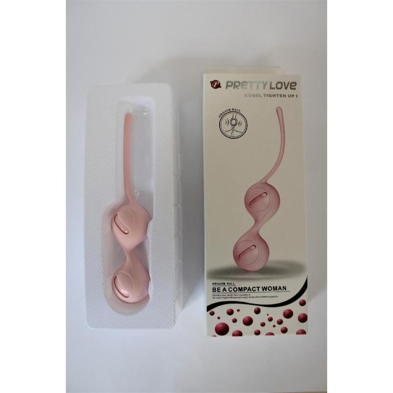 Вагинальные шарики Pretty Love Kegel BALL I, цвет бежевый