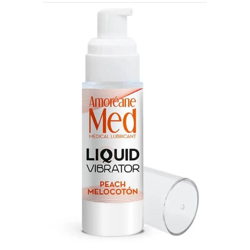 Стимулирующий лубрикант от Amoreane Med: Liquid vibrator - Peach ( жидкий вибратор ), 30 ml