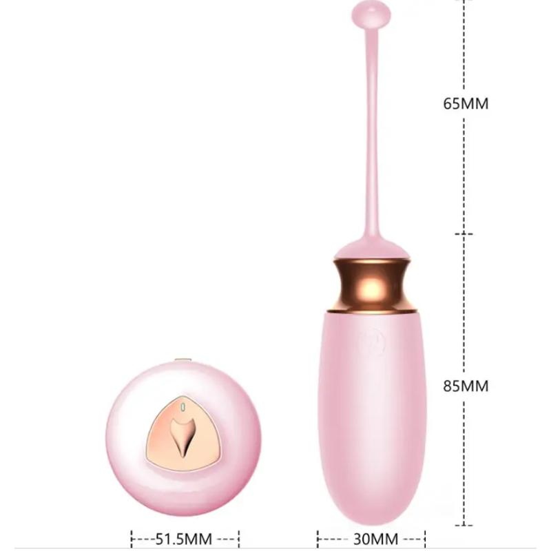 Виброяйцо с подогревом и пультом ДУ - Vibrating Silicone Love EGG USB