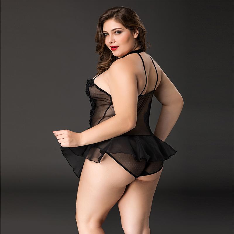 Черное тедди с юбочкой XL/XXL