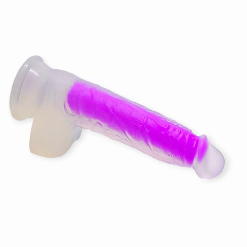 Фаллоимитатор с присоской "Purple firefly", L 185 мм,  D 35 мм