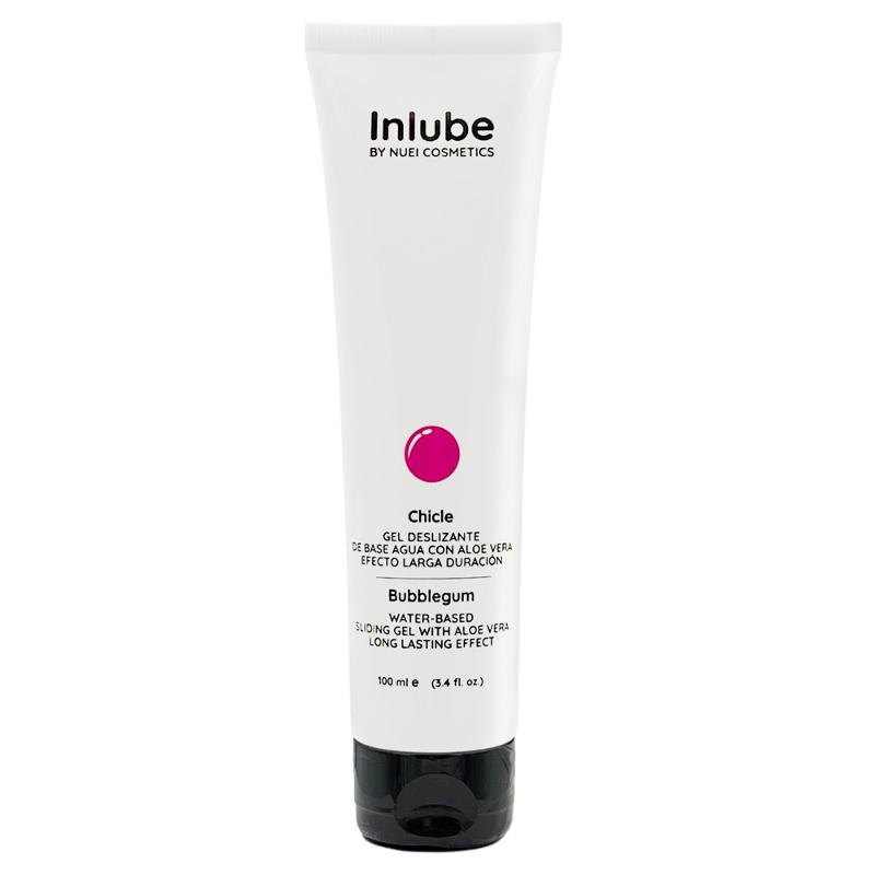 Лубрикант Inlube Water-Based Sliding-Gel Bubblegum NUEI с алоэ вера (веганская) 100мл