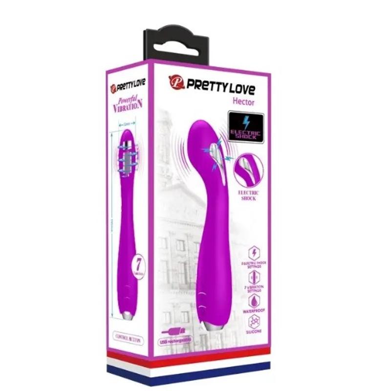 Вибратор Pretty Love - HECTOR G-SPOT VIBRATOR с электростимуляцией
