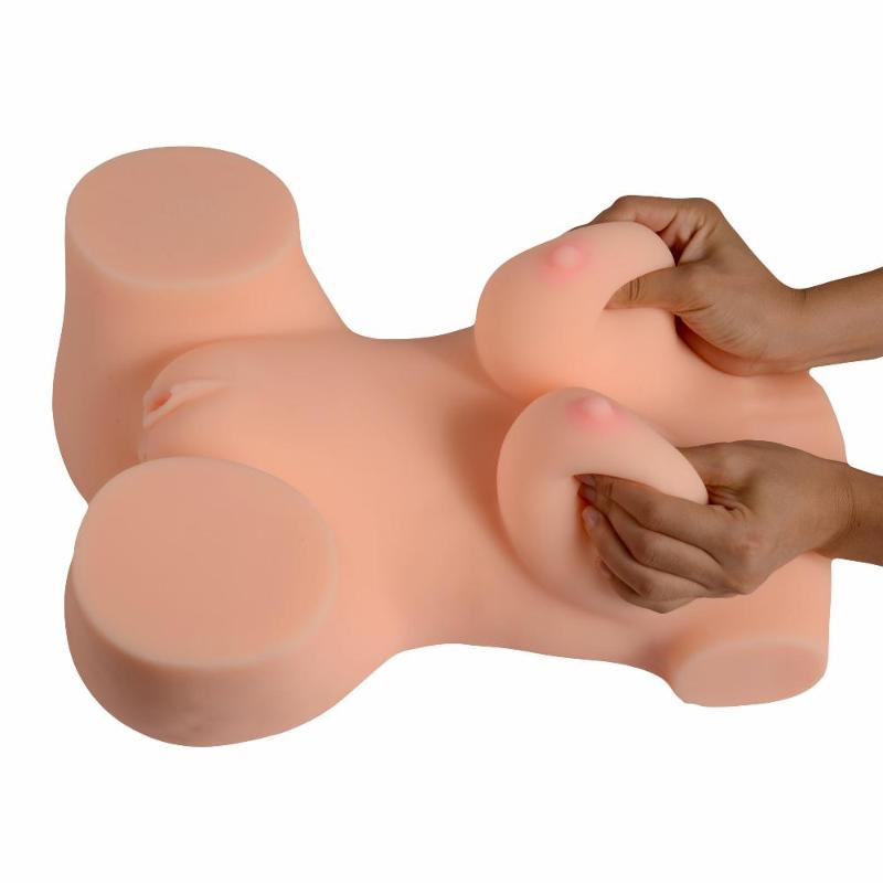 Реалистичное тело-торс Anica Solid Silicone Sexy Doll   L анус-вагина без вибрации телесный