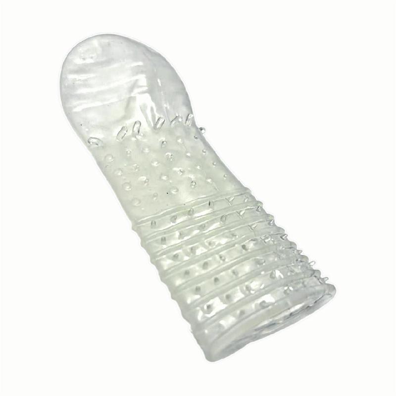 Закрытая насадка на член "Spikes hat", L125 mm, D50 mm