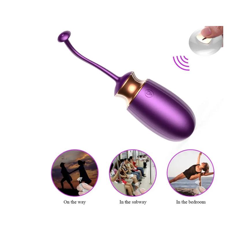 Виброяйцо с подогревом и пультом ДУ - Vibrating Silicone Love EGG USB